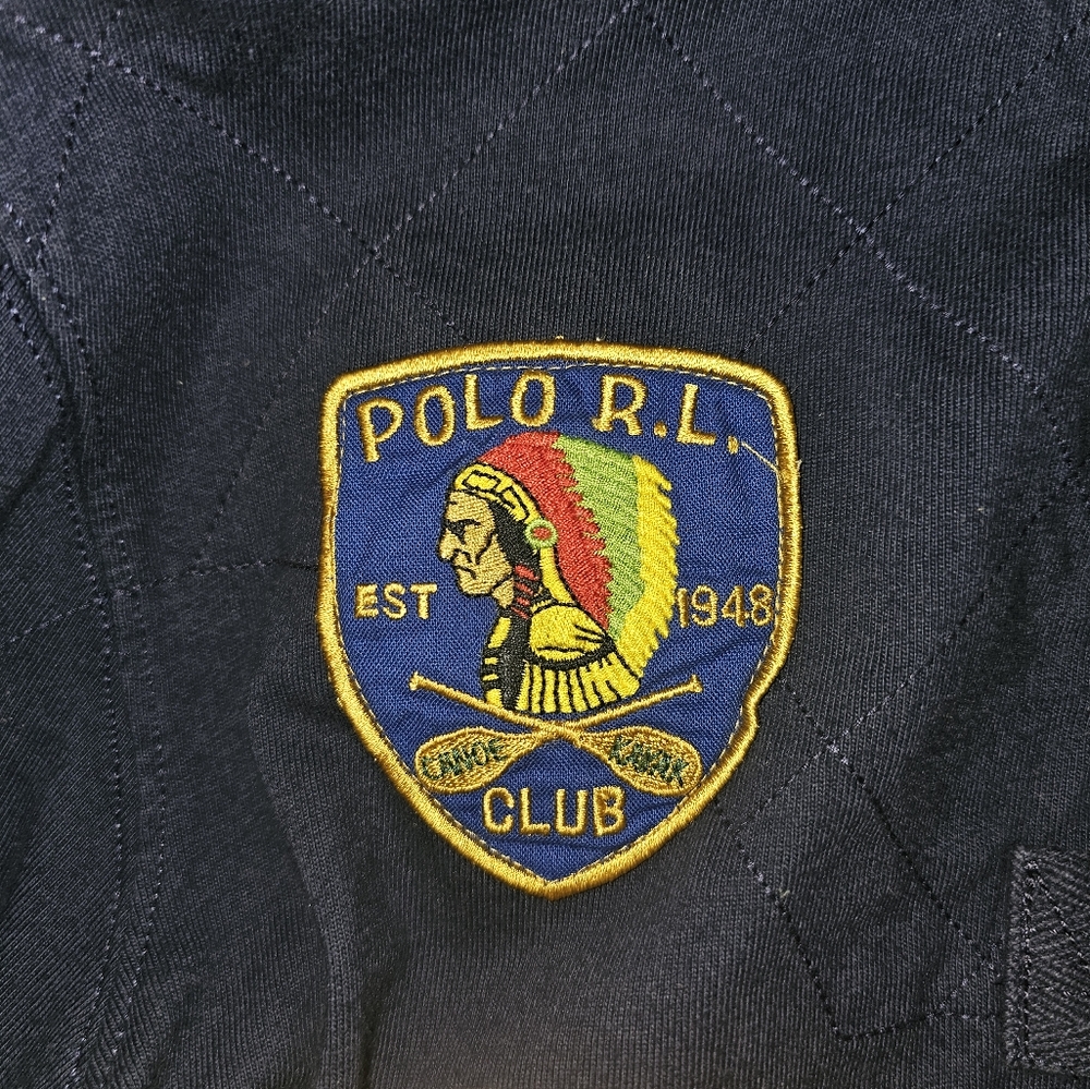 Polo Ralph Lauren Indianhead Kayak Club Boys L 14-16 Hoodie Vintage RARE  $60obo